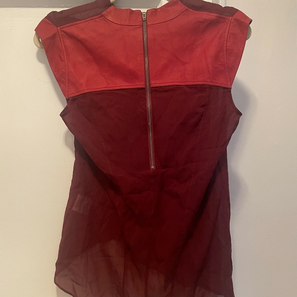 Helmut Lang Silk & Suede Blouse - Picture 4 of 5